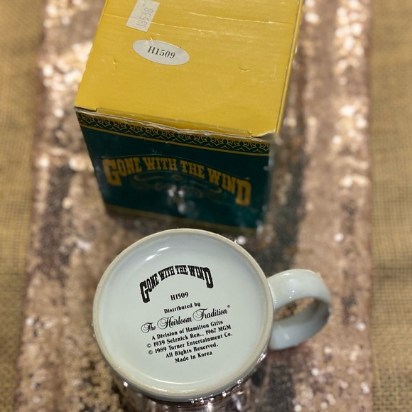 Vintage Hamilton “Gifts Gone With The Wind” Scarlett @ Tara Coffee Mug NWT - Picture 9 of 14